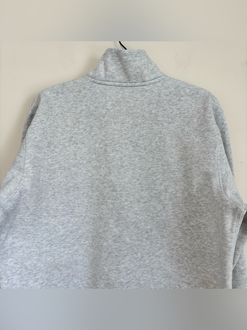 Lululemon steady state half zip mock collar oversize gray crop fleece sweatshirt - Picture 8 of 15
